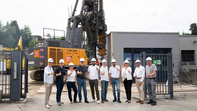 Der Grundstein für die neue Wärmezentrale in Flawil ist gelegt